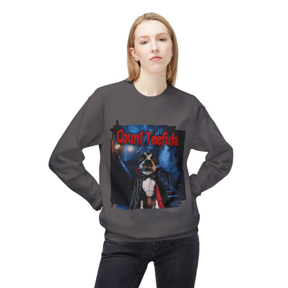 Count Teefula Crewneck Sweatshirt: Gothic Coziness