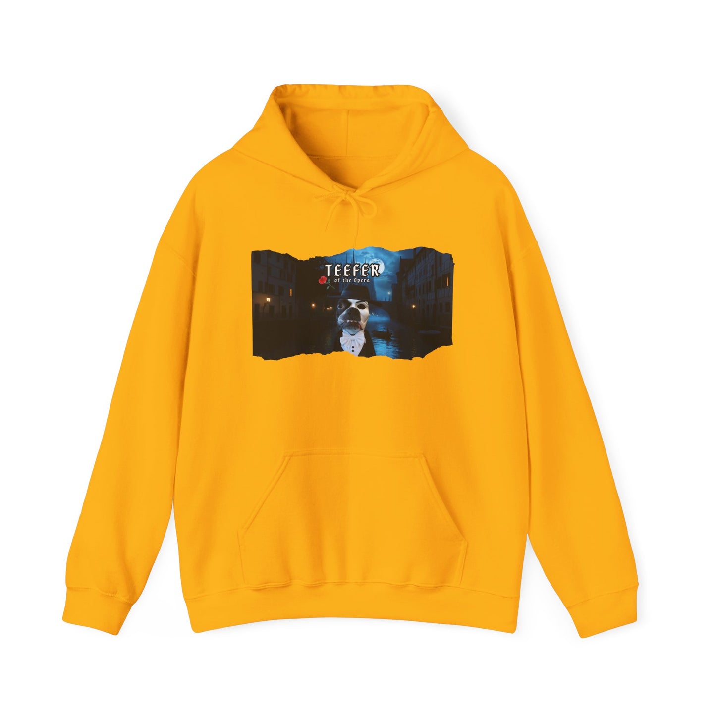 Teefer of the Opera Unisex Pullover Hoodie: Phantom Warmth