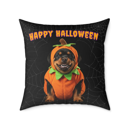 Rottweiler  Happy Halloween Pillow