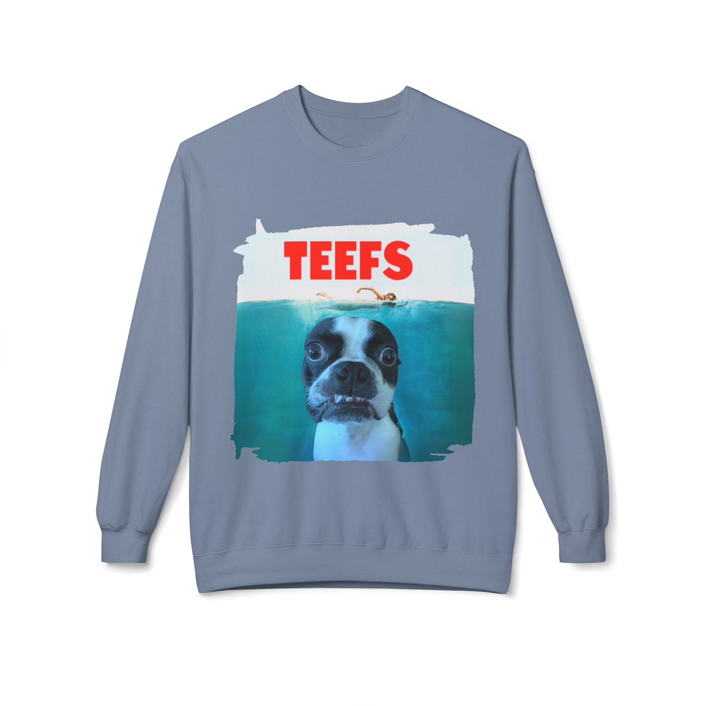 Teefs Crewneck Sweatshirt: Ocean Predator Comfort