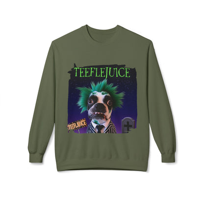 Teeflejuice Crewneck Sweatshirt: Spooky Spectacle Comfort