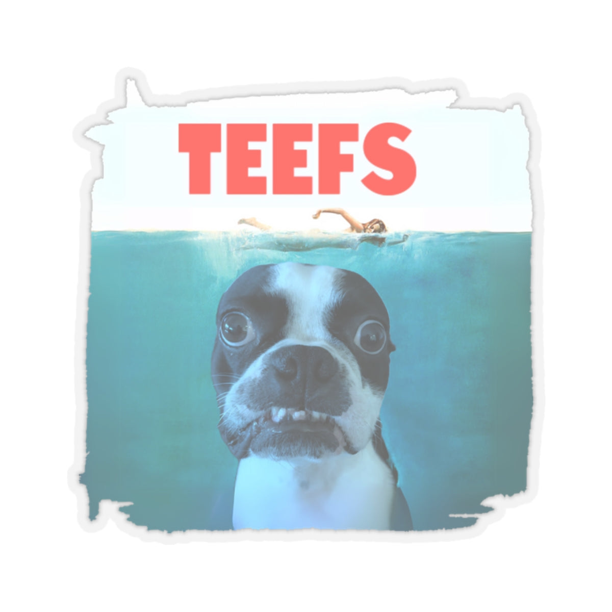 Teefs Sticker: Shark Infested Fun