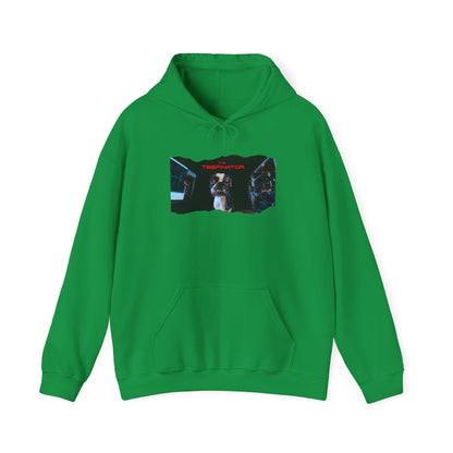 The Teefinator Unisex Pullover Hoodie: Cybernetic Comfort