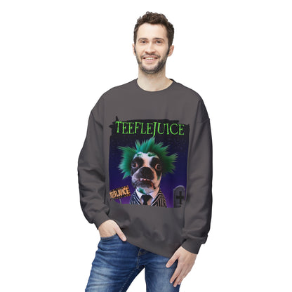 Teeflejuice Crewneck Sweatshirt: Spooky Spectacle Comfort