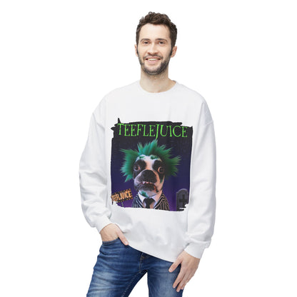 Teeflejuice Crewneck Sweatshirt: Spooky Spectacle Comfort