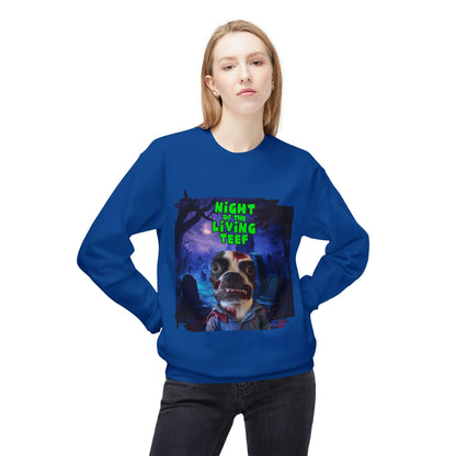 Night of the Living Teef Crewneck Sweatshirt: Zombie Comfort