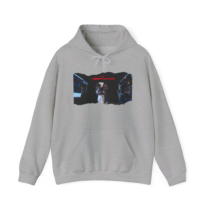 The Teefinator Unisex Pullover Hoodie: Cybernetic Comfort