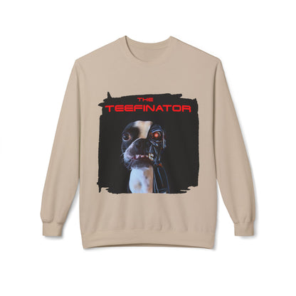The Teefinator Crewneck Sweatshirt: Cybernetic Comfort