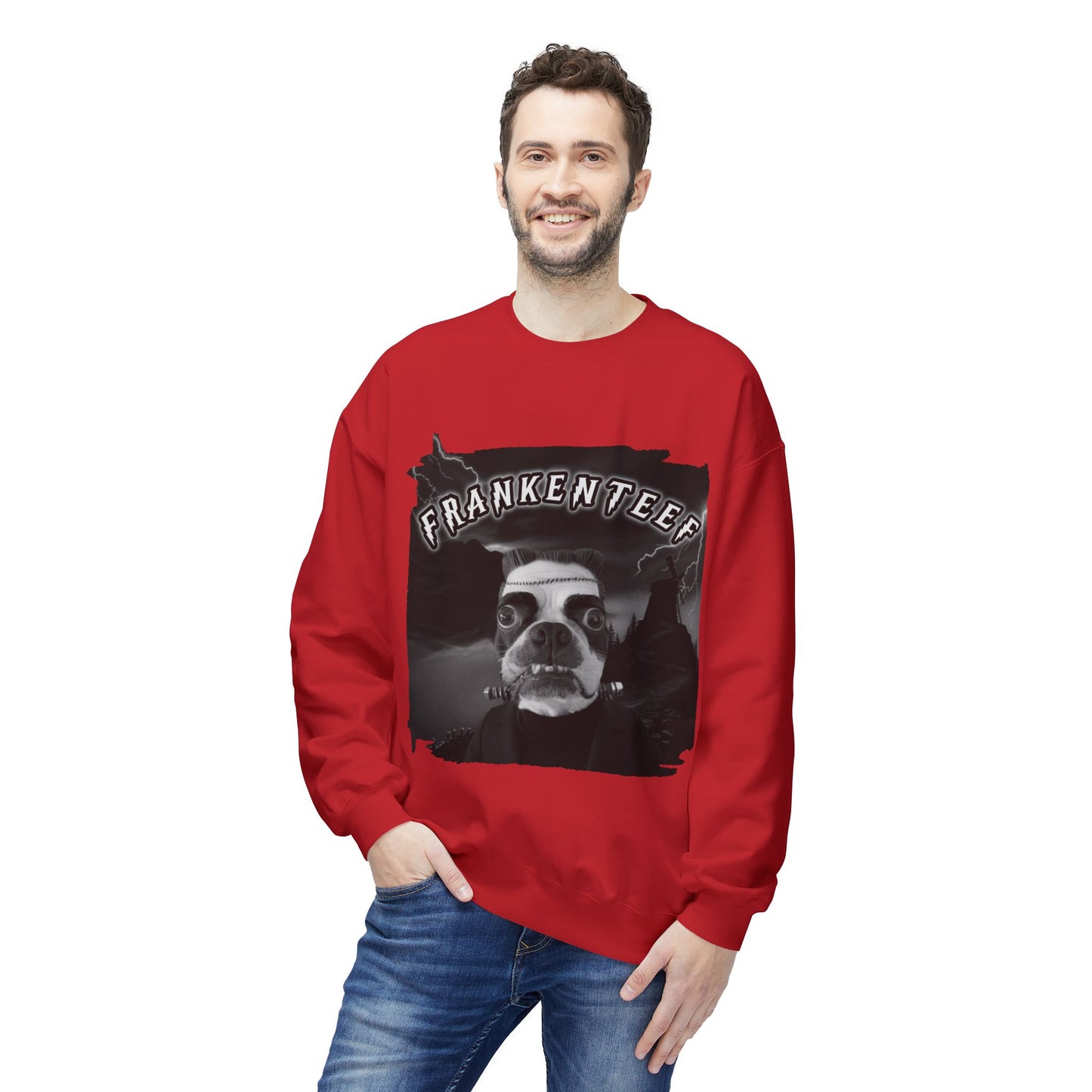 Frankenteef Crewneck Sweatshirt: Monster's Embrace