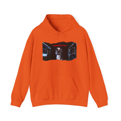 The Teefinator Unisex Pullover Hoodie: Cybernetic Comfort