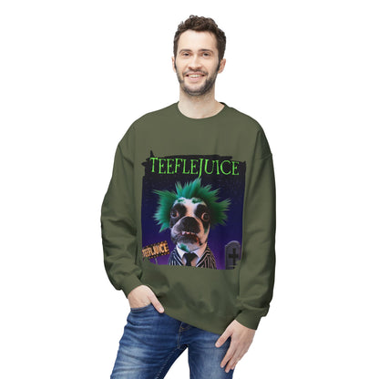 Teeflejuice Crewneck Sweatshirt: Spooky Spectacle Comfort