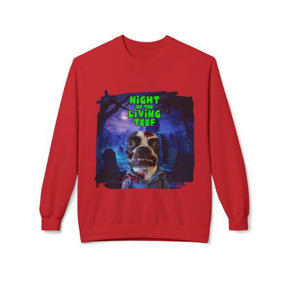 Night of the Living Teef Crewneck Sweatshirt: Zombie Comfort