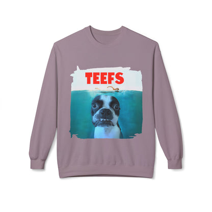 Teefs Crewneck Sweatshirt: Ocean Predator Comfort