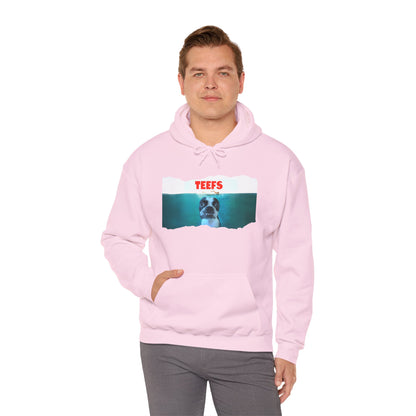 Teefs Unisex Pullover Hoodie: Sharky Style Splash