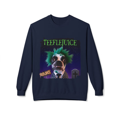 Teeflejuice Crewneck Sweatshirt: Spooky Spectacle Comfort