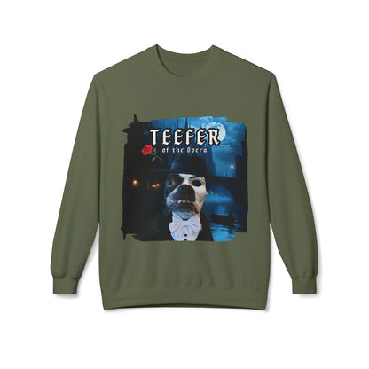 Teefer of the Opera Crewneck Sweatshirt: Theatrical Comfort