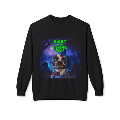 Night of the Living Teef Crewneck Sweatshirt: Zombie Comfort