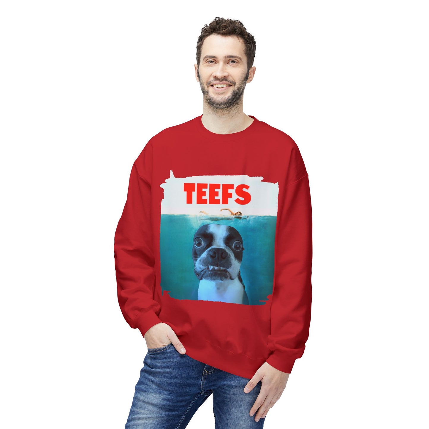 Teefs Crewneck Sweatshirt: Ocean Predator Comfort