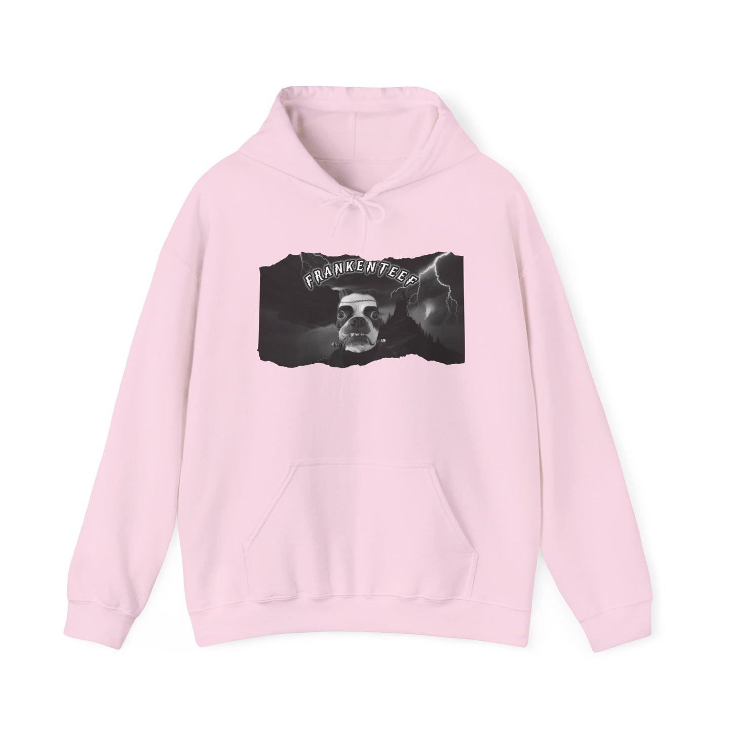 Frankenteef Unisex Pullover Hoodie: Stitched-Up Style