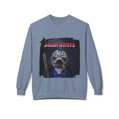 Jason Teefees Crewneck Sweatshirt: Campsite Horror Comfort