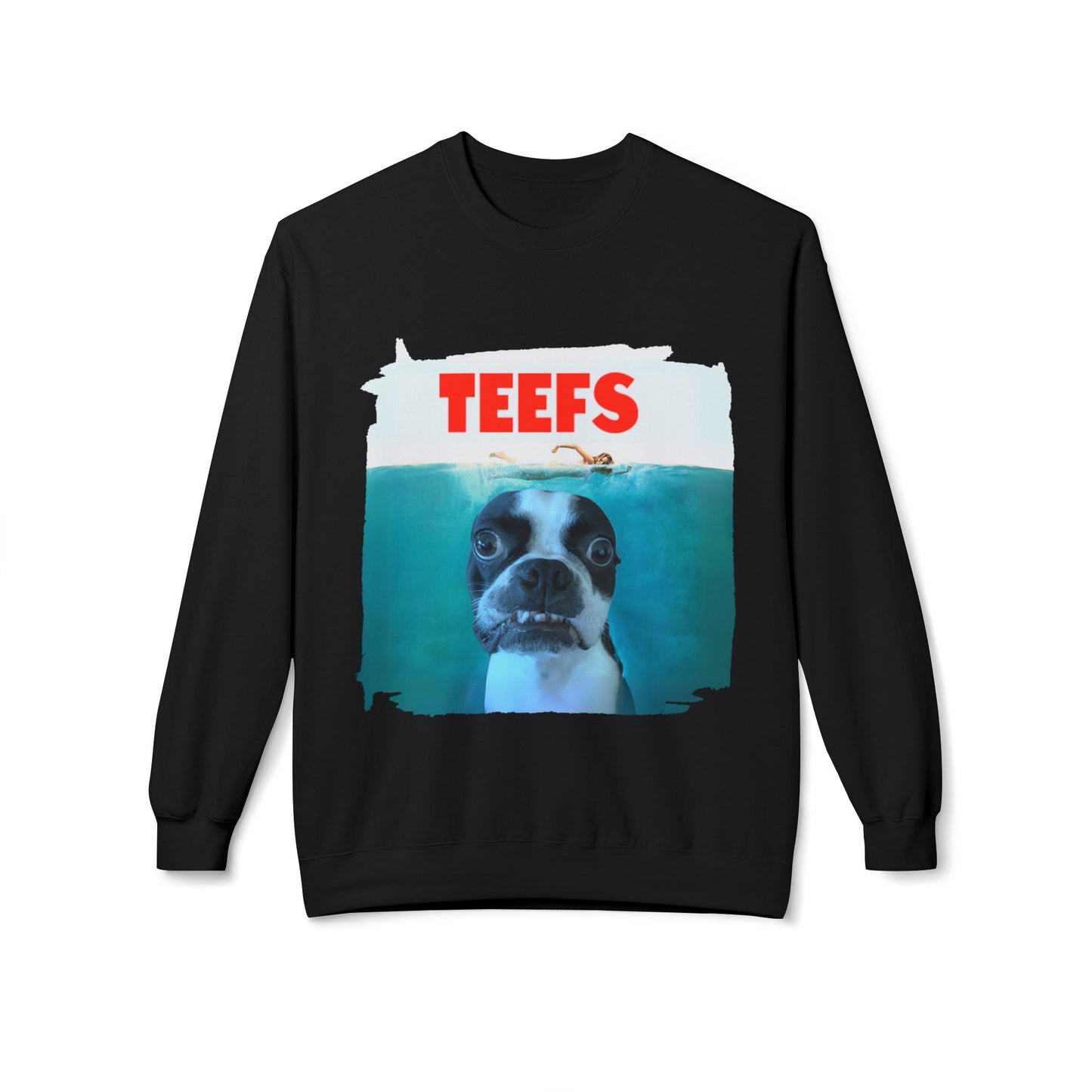 Teefs Crewneck Sweatshirt: Ocean Predator Comfort