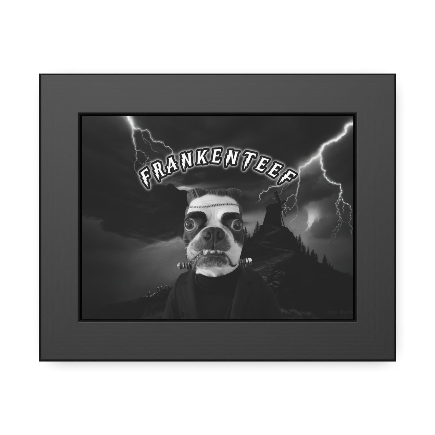 Frankenteef Framed Poster: Monochrome Monster Magic