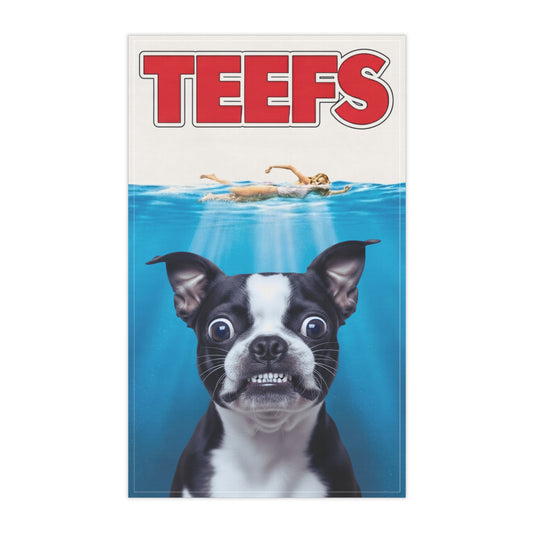 Boston Terrier TEEFS Tea Towel