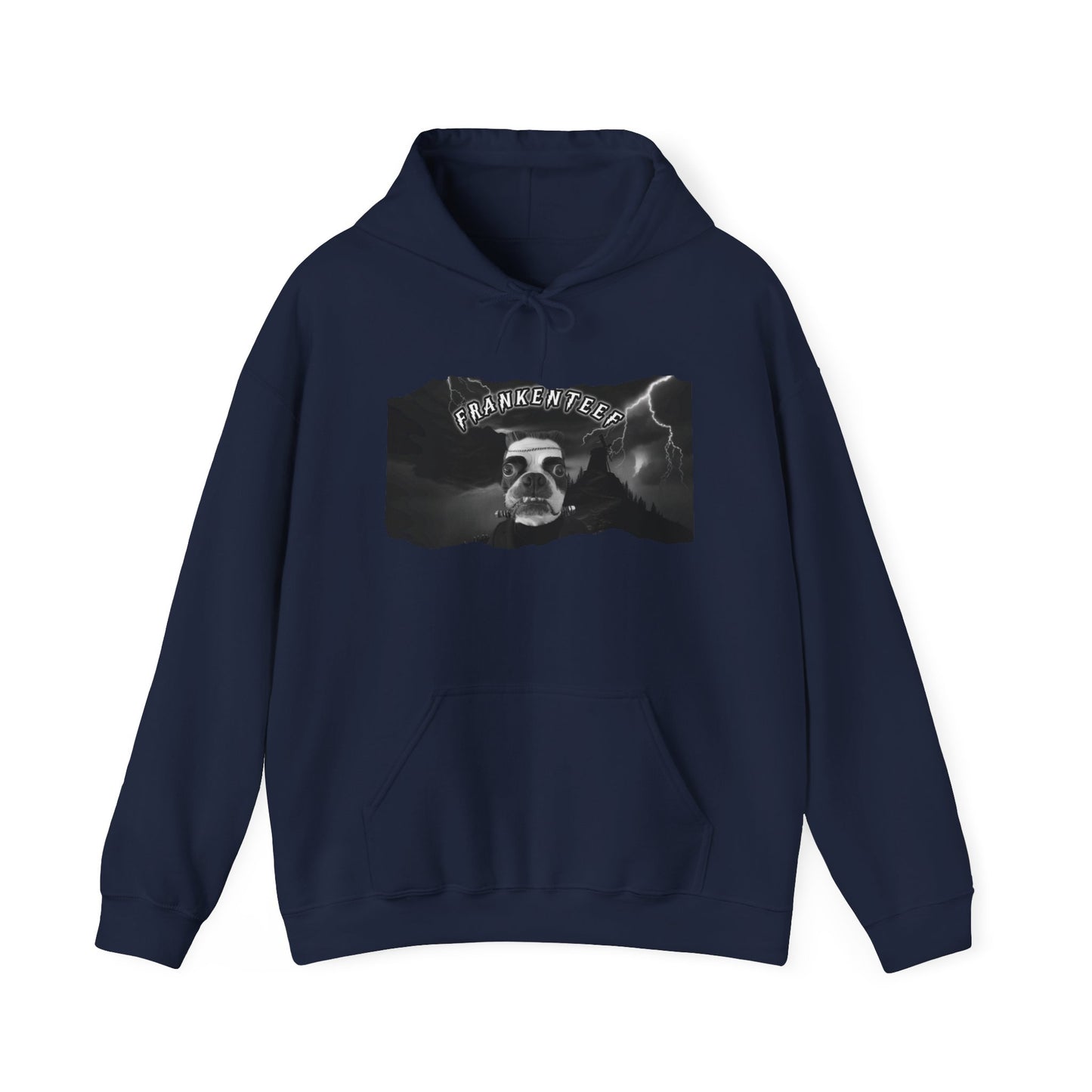 Frankenteef Unisex Pullover Hoodie: Stitched-Up Style