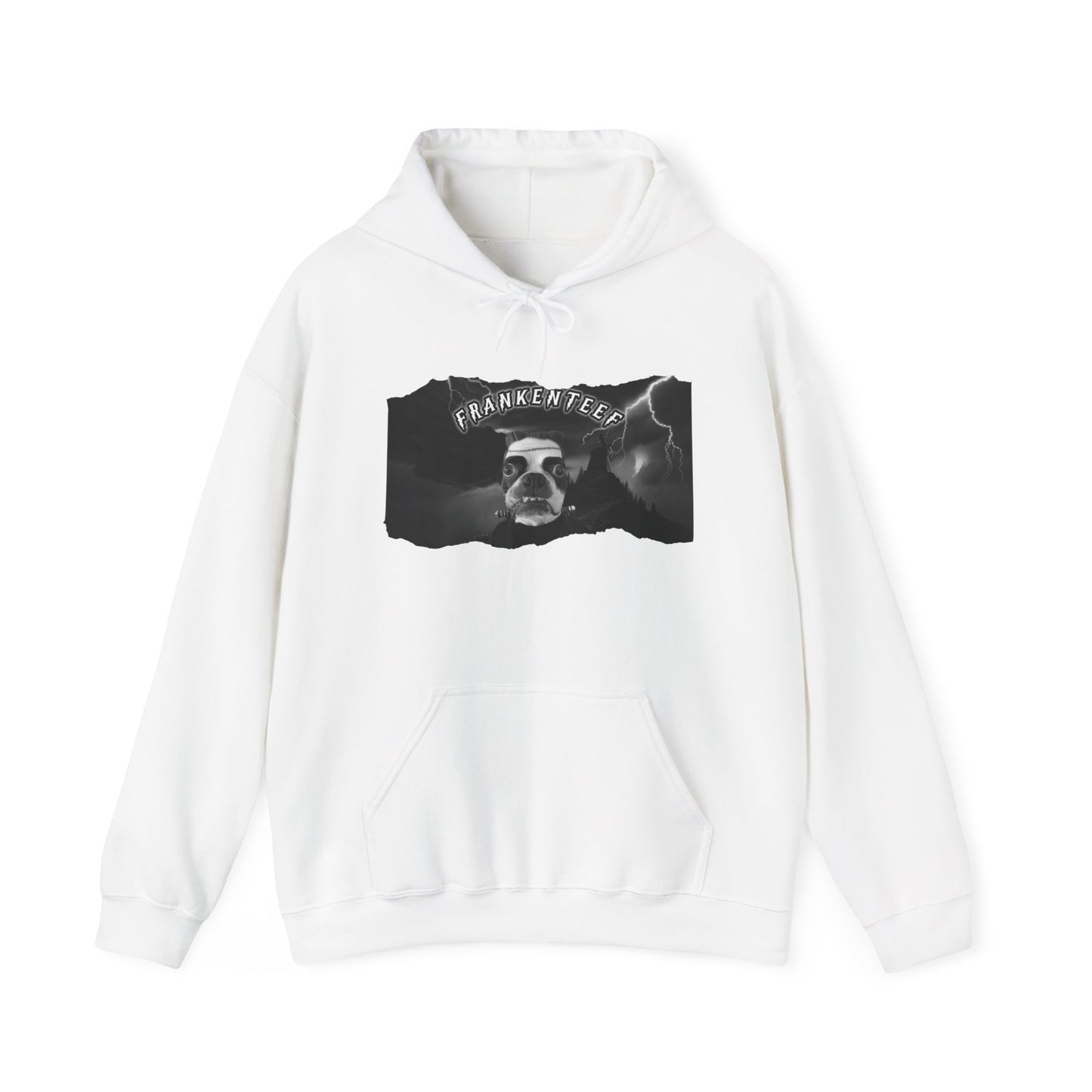 Frankenteef Unisex Pullover Hoodie: Stitched-Up Style
