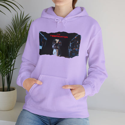 The Teefinator Unisex Pullover Hoodie: Cybernetic Comfort