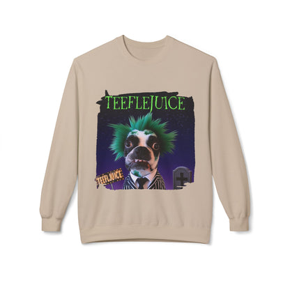 Teeflejuice Crewneck Sweatshirt: Spooky Spectacle Comfort