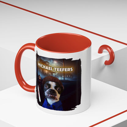 Michael Teefers Accent Mug – Brew with a Slasher Twist
