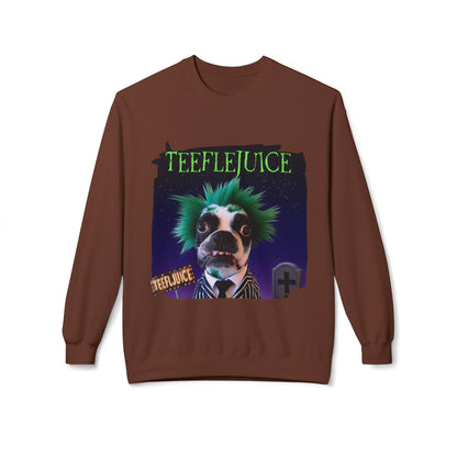 Teeflejuice Crewneck Sweatshirt: Spooky Spectacle Comfort