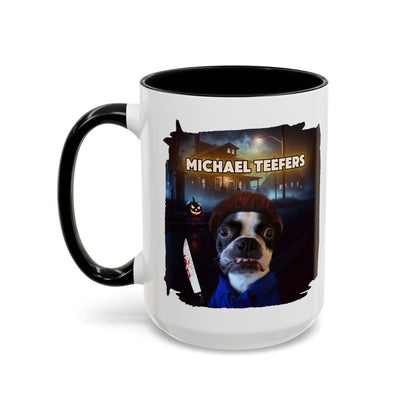 Michael Teefers Accent Mug – Brew with a Slasher Twist