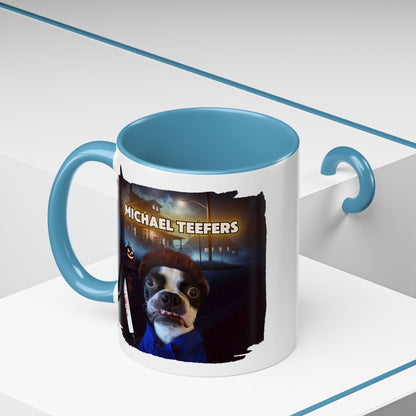Michael Teefers Accent Mug – Brew with a Slasher Twist