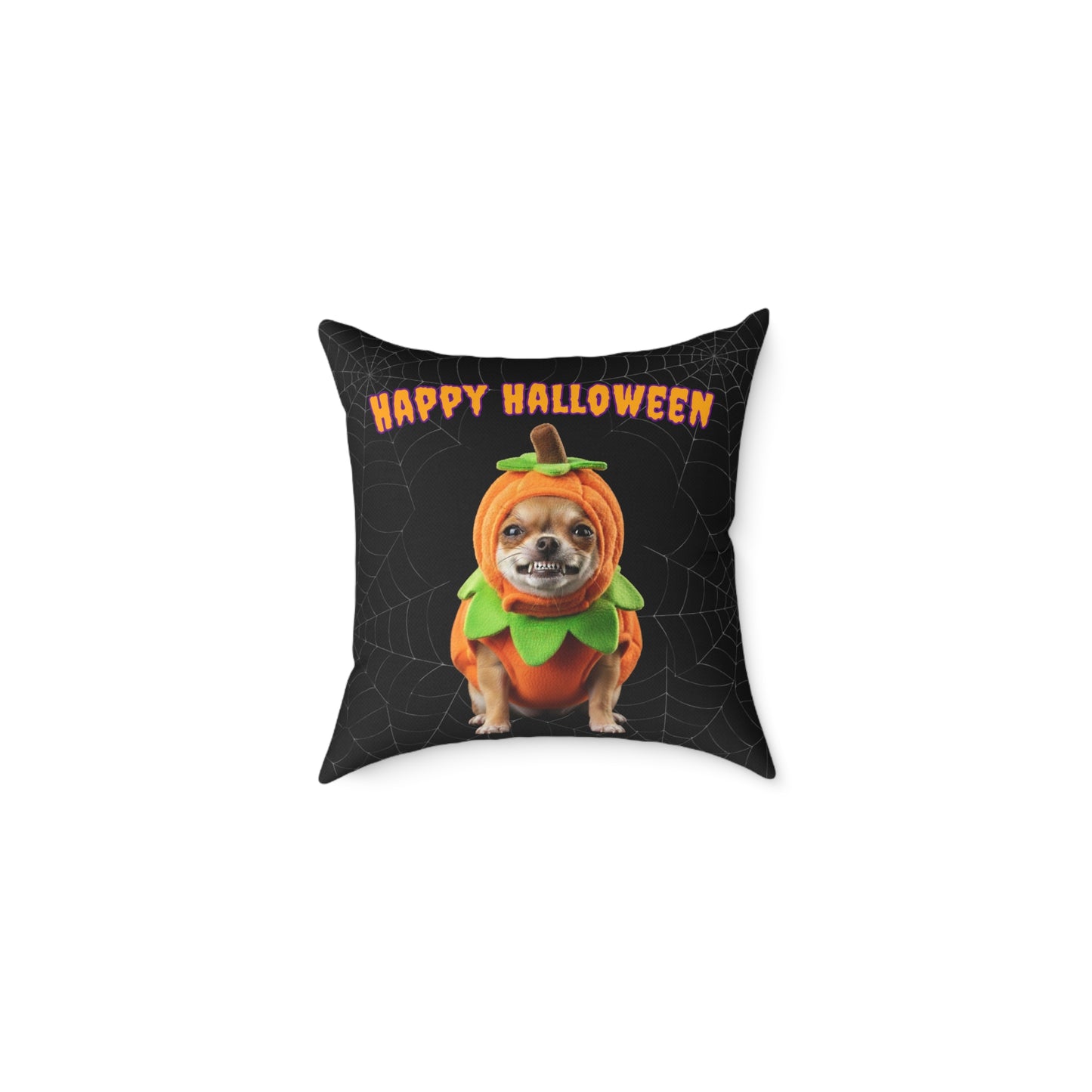Chihuahua Happy Halloween Pillow