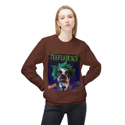 Teeflejuice Crewneck Sweatshirt: Spooky Spectacle Comfort