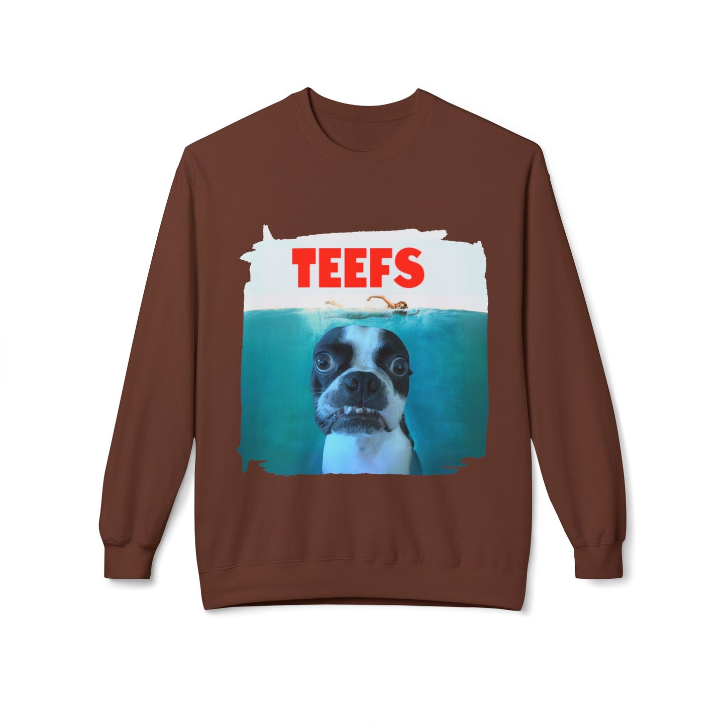 Teefs Crewneck Sweatshirt: Ocean Predator Comfort