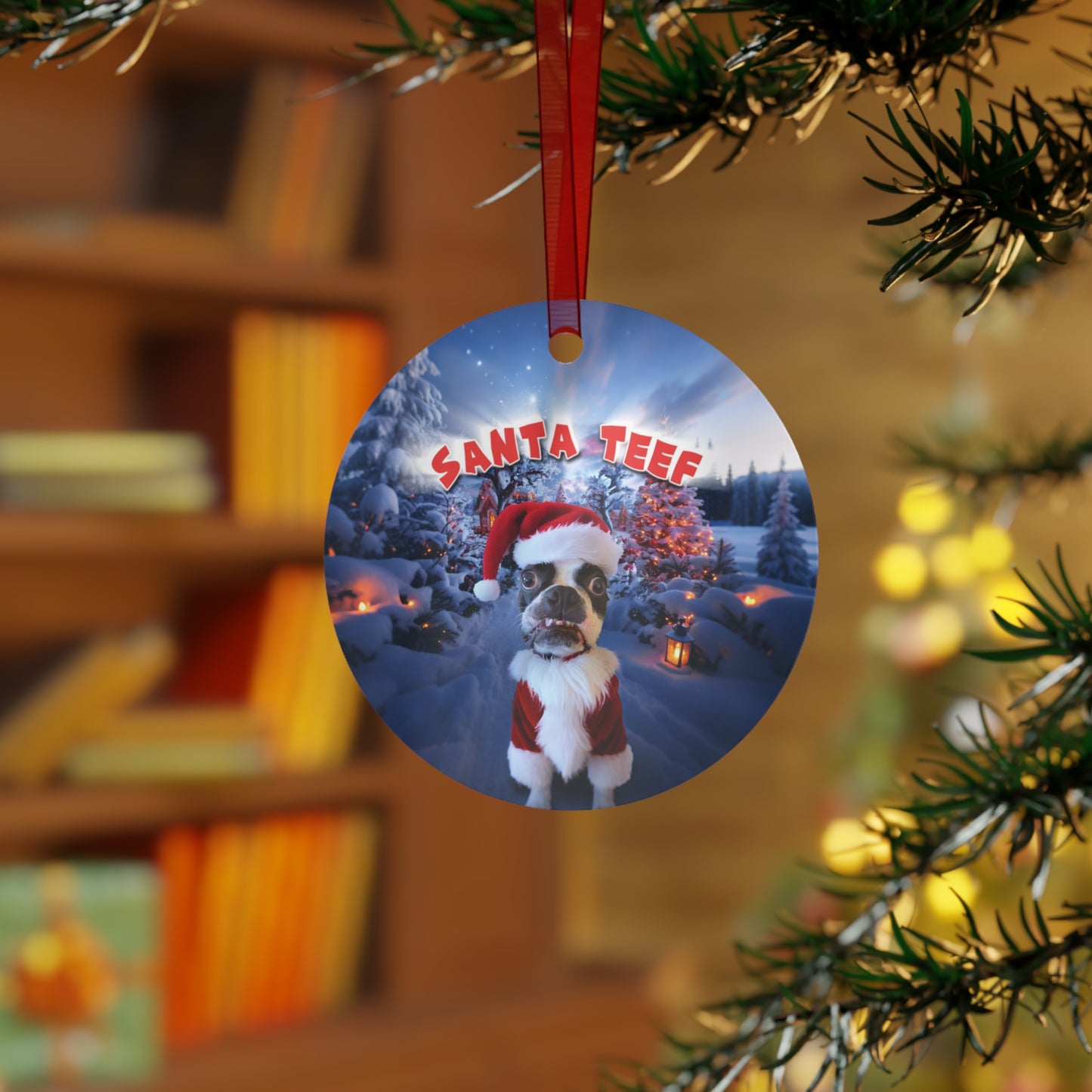 Santa Teef Ornament - Perfect Holiday Gift