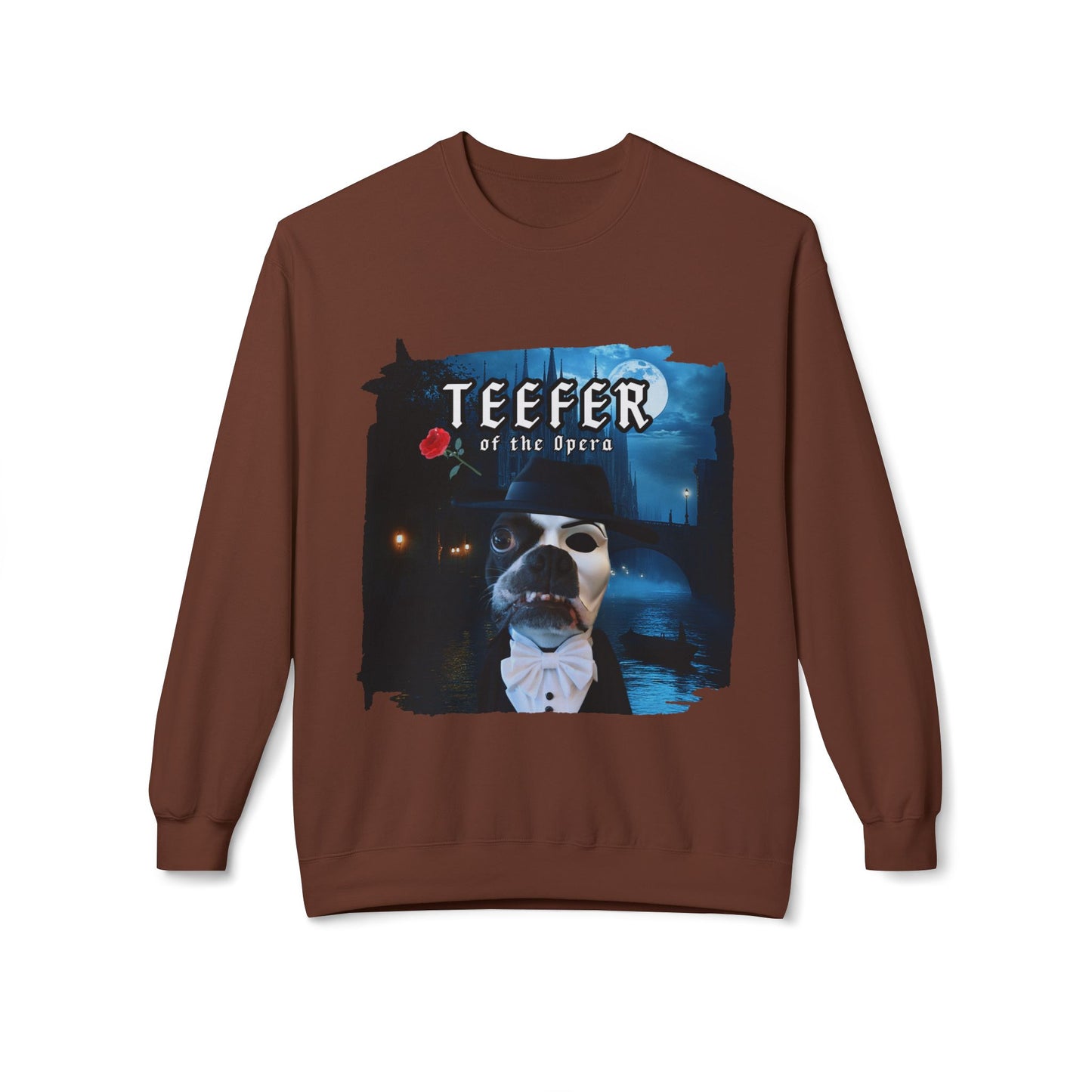 Teefer of the Opera Crewneck Sweatshirt: Theatrical Comfort
