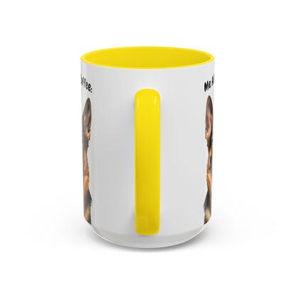 Funny German Shepherd Coffee Mug – Me Before Coffee / Me After Coffee – Cute Shepherd Teeth Design – Teefers Original