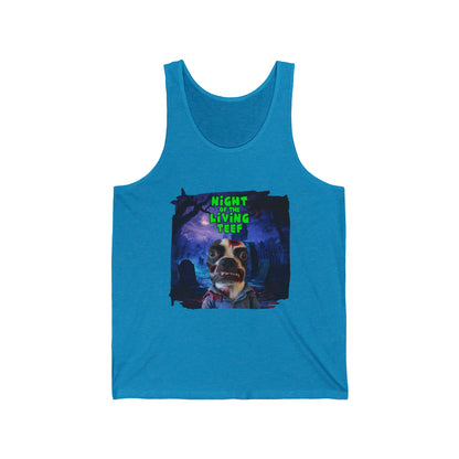 Night of the Living Teef Unisex Tank Top: Zombie Chill