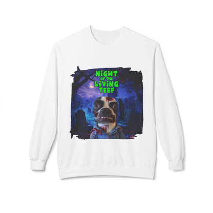 Night of the Living Teef Crewneck Sweatshirt: Zombie Comfort
